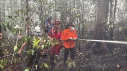 Wabup Sanggau Turun Langsung Padamkan Karhutla di Tayan Hilir